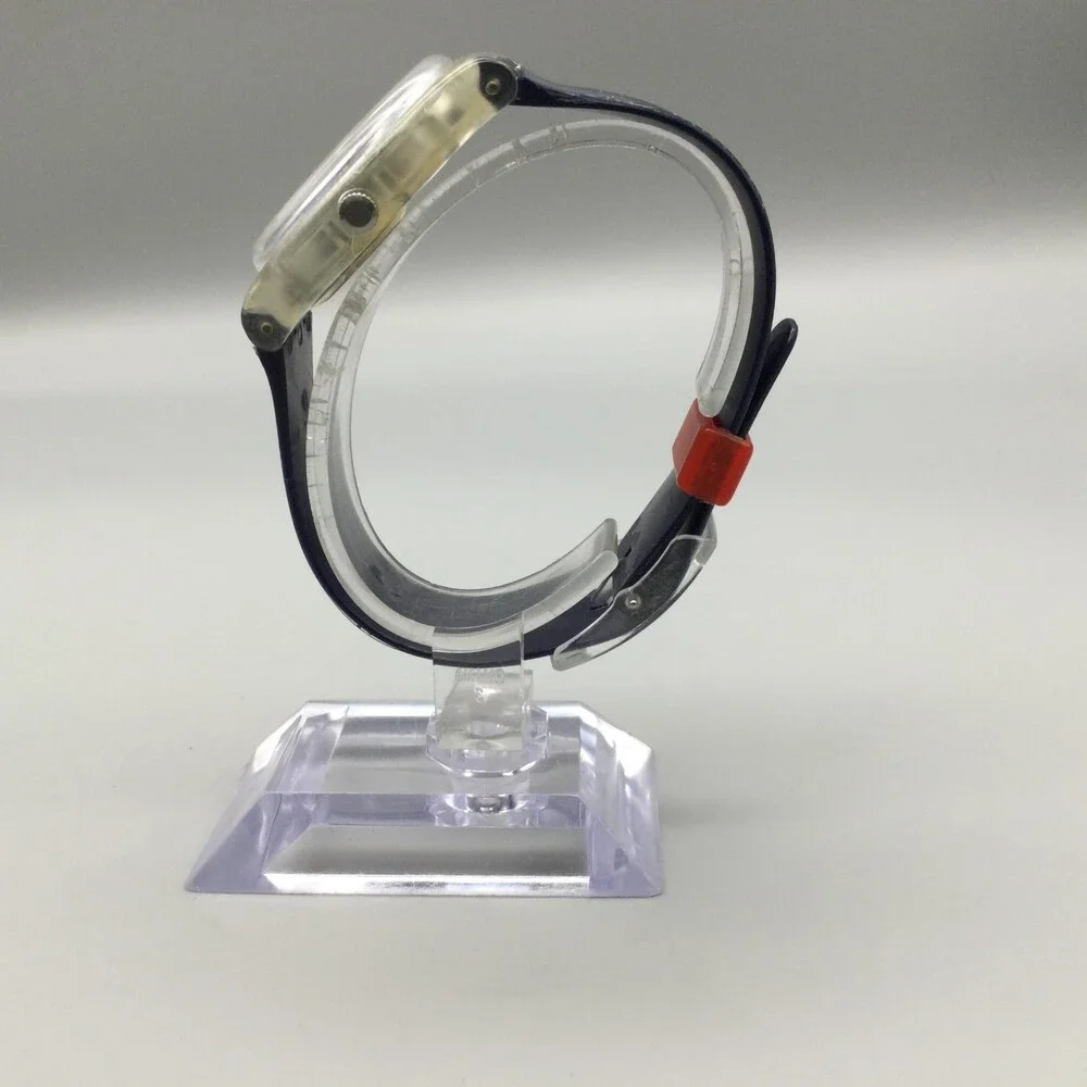 Swatch Gent Titi Parisien Watch Women Swiss Made 34mm Blue Dial New Battery - Picture 3 of 15